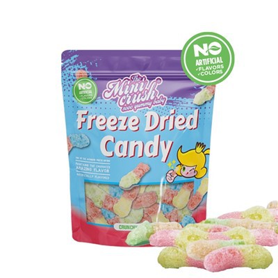 Minhocas Crocantes Liofilizadas (Cor Natural)